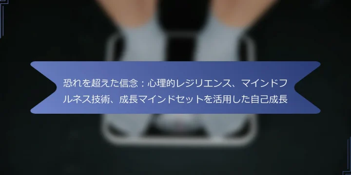 恐れを超えた信念：心理的レジリエンス、マインドフルネス技術、成長マインドセットを活用した自己成長