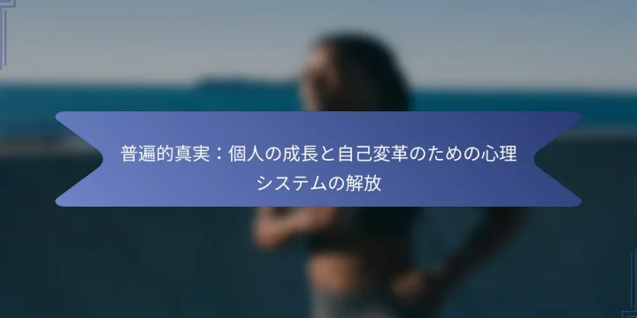 普遍的真実：個人の成長と自己変革のための心理システムの解放