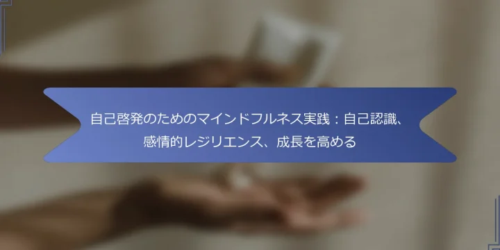 自己啓発のためのマインドフルネス実践：自己認識、感情的レジリエンス、成長を高める